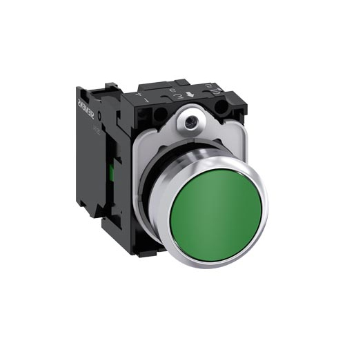 PULSADOR VERDE MET. C/1NA 3SU1150-0AB40-1BA0